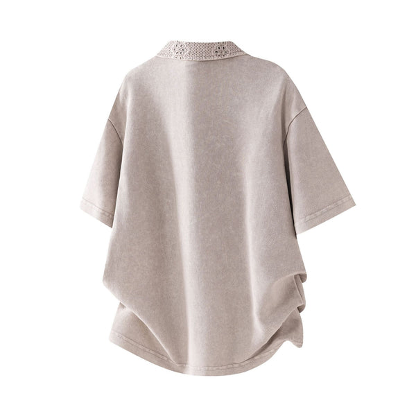 Collar short sleeved men