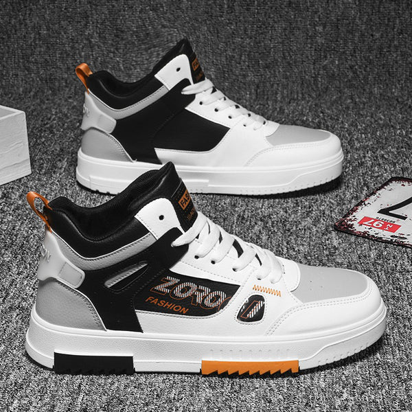 Men's Mid Top Sports White Shoes