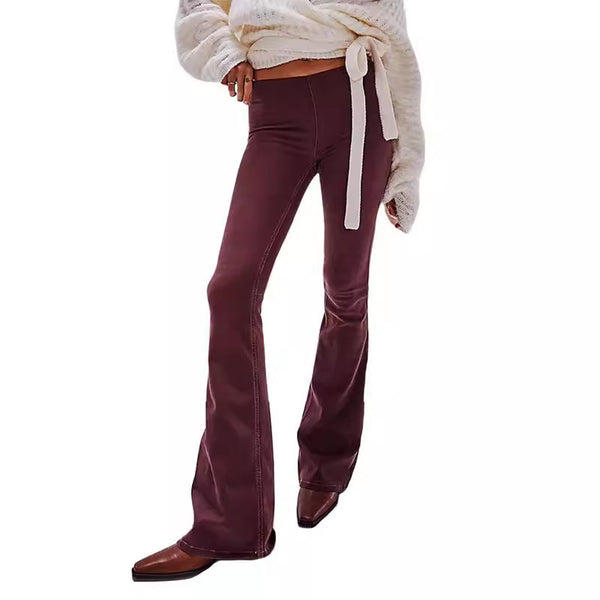 Mid waist flared jeans for women and women